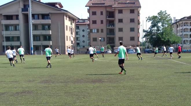 Gli allenamenti del Legnano al campo di Via Parma 