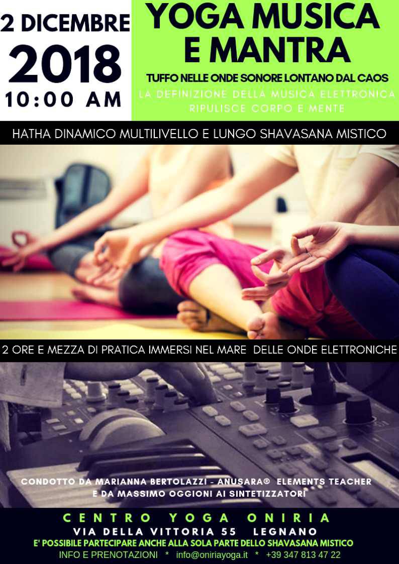 Yoga, musica e mantra a Legnano