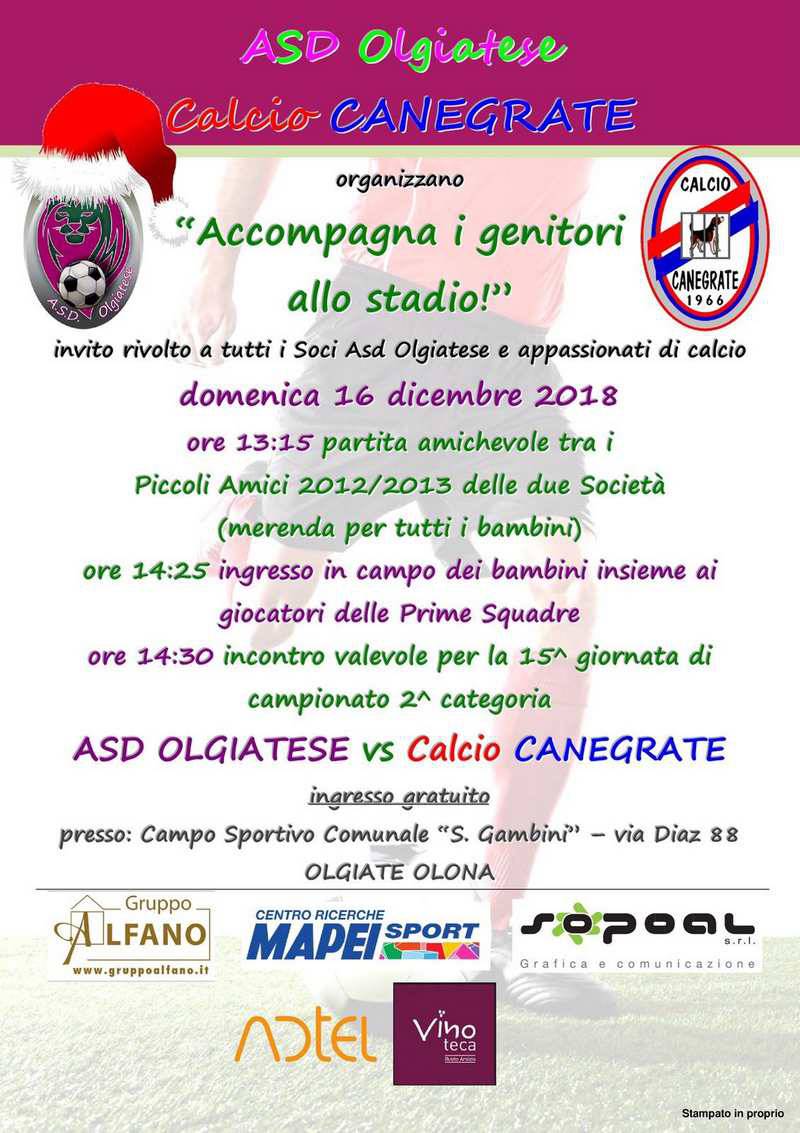 Accompagna i genitori allo stadio