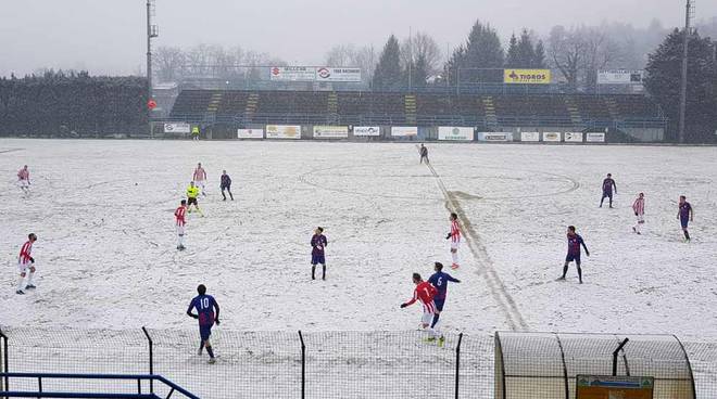 La neve ferma la partita tra Busto 81 e Union Villa Cassano