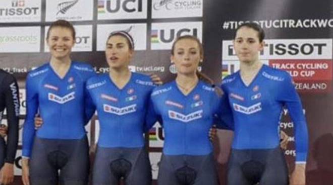 Martina Alzini medaglia di bronzo in Coppa del mondo di ciclismo su pista 