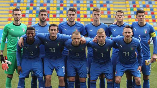 La Nazionale Under 20 in campo a Busto Arsizio contro la Repubblica Ceca