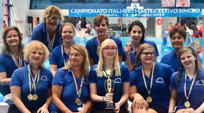 Campionati estivi di nuoto sincronizzato master Rari Nantes Legnano