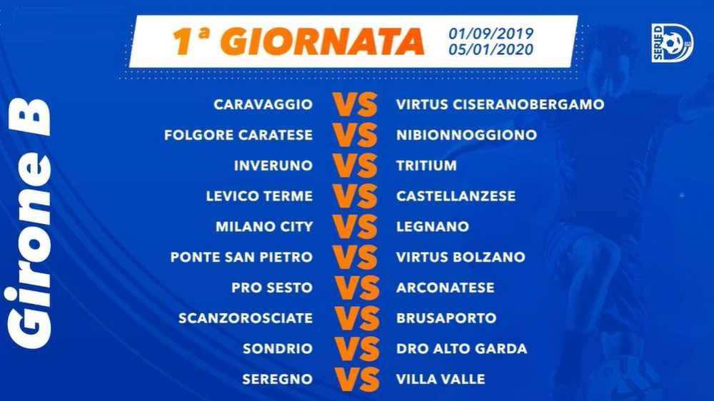 Calcio Serie D i calendari