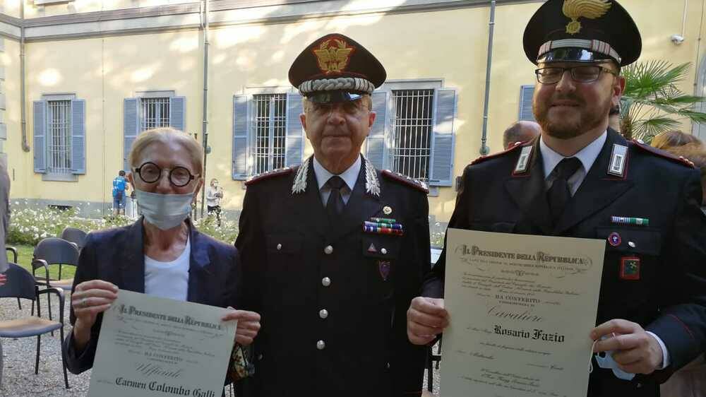 Carmen Colombo Galli e Enrico Dalceri insigniti delle Onorificenze dell'Ordine Al Merito della Repubblica Italiana