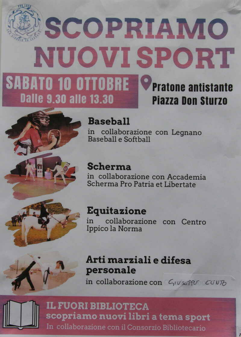 Scopriamo nuovi sport San Giorgio su Legnano 10-10-20