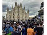 Festeggiamenti scudetto Inter Piazza Duomo Milano 2 maggio 2021