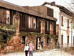 Castello di Legnano rendering nuovi spazi antiche stalle